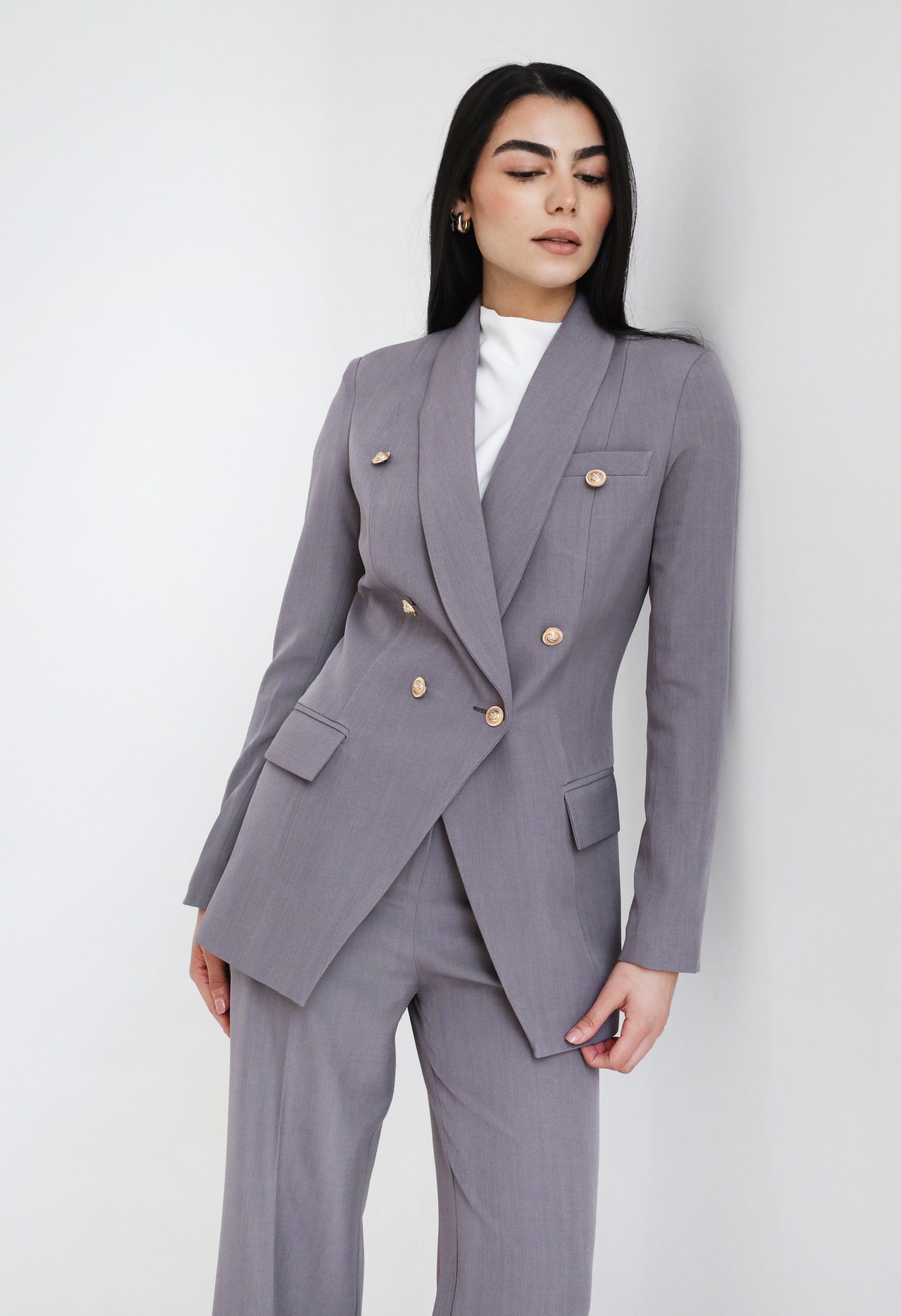 Elite Luxury Blazer Grey