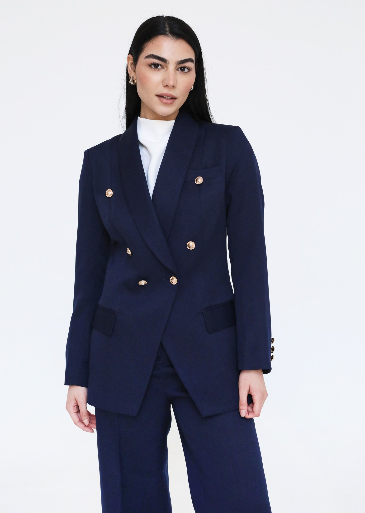 Elite Luxury Blazer Dark Blue