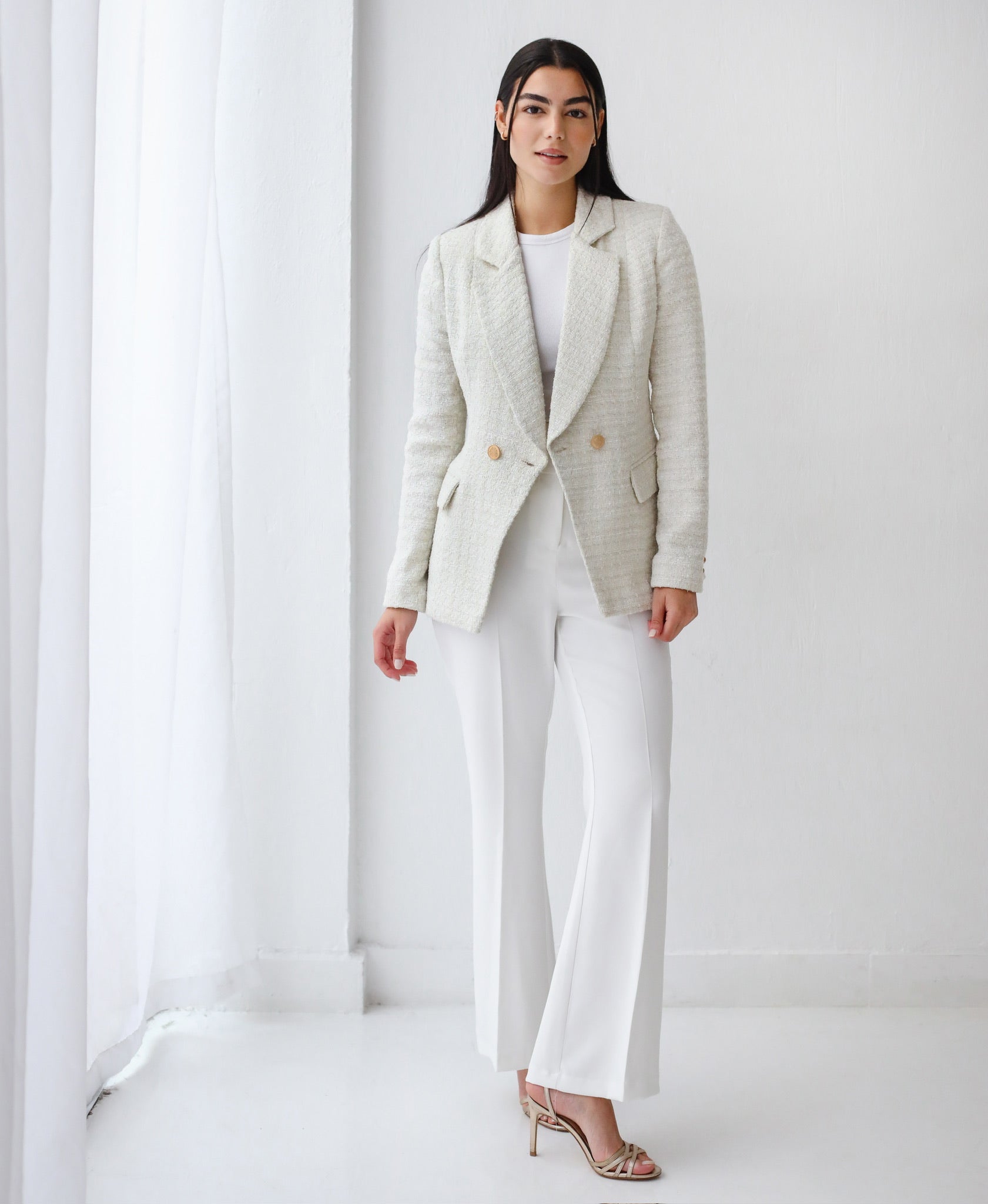 Elite Tweed off white Blazer