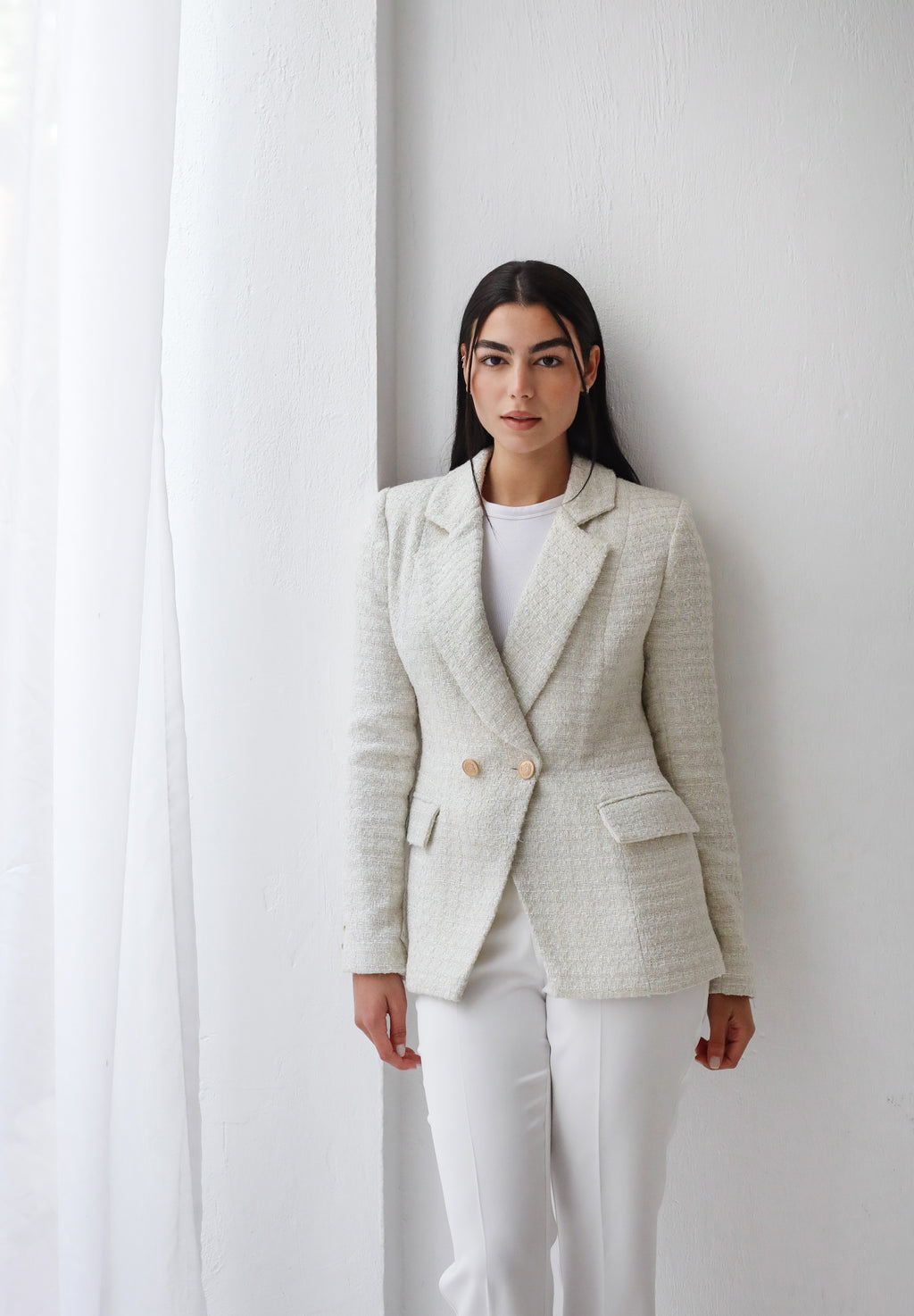 Elite Tweed off white Blazer