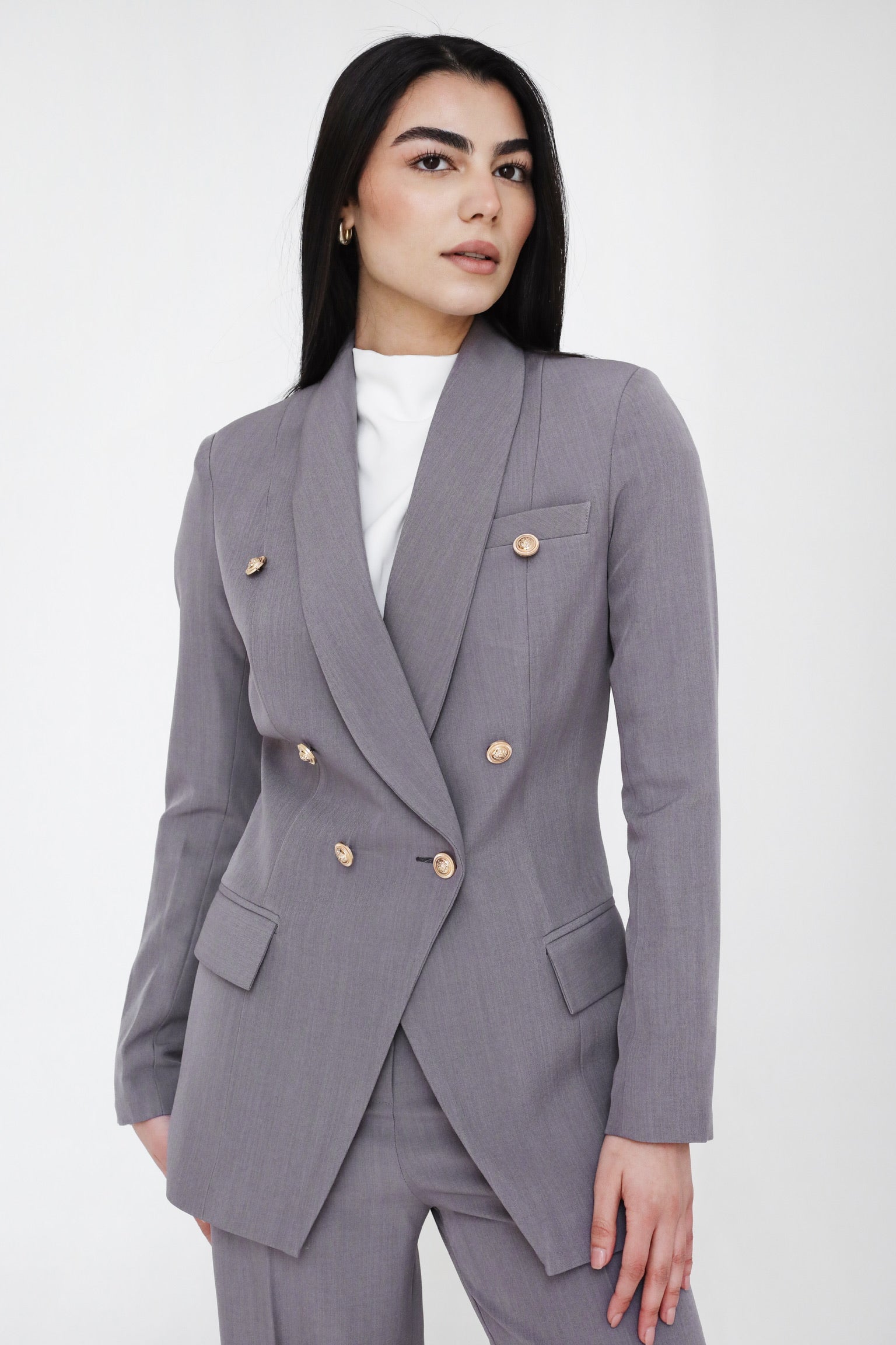 Elite Luxury Blazer Grey