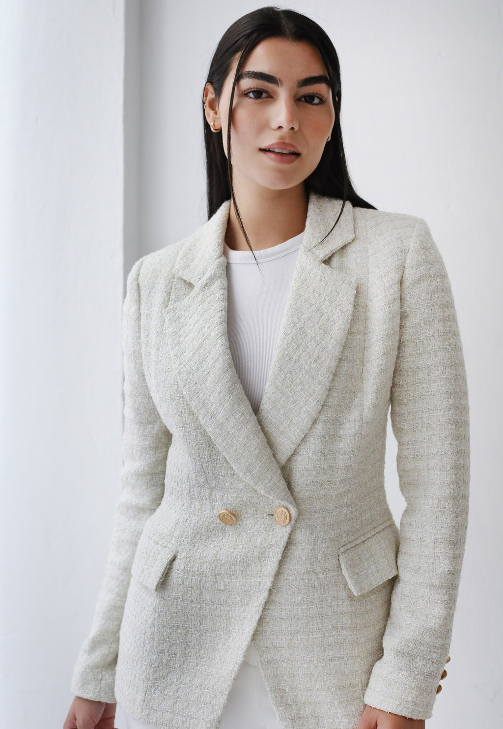Elite Tweed off white Blazer