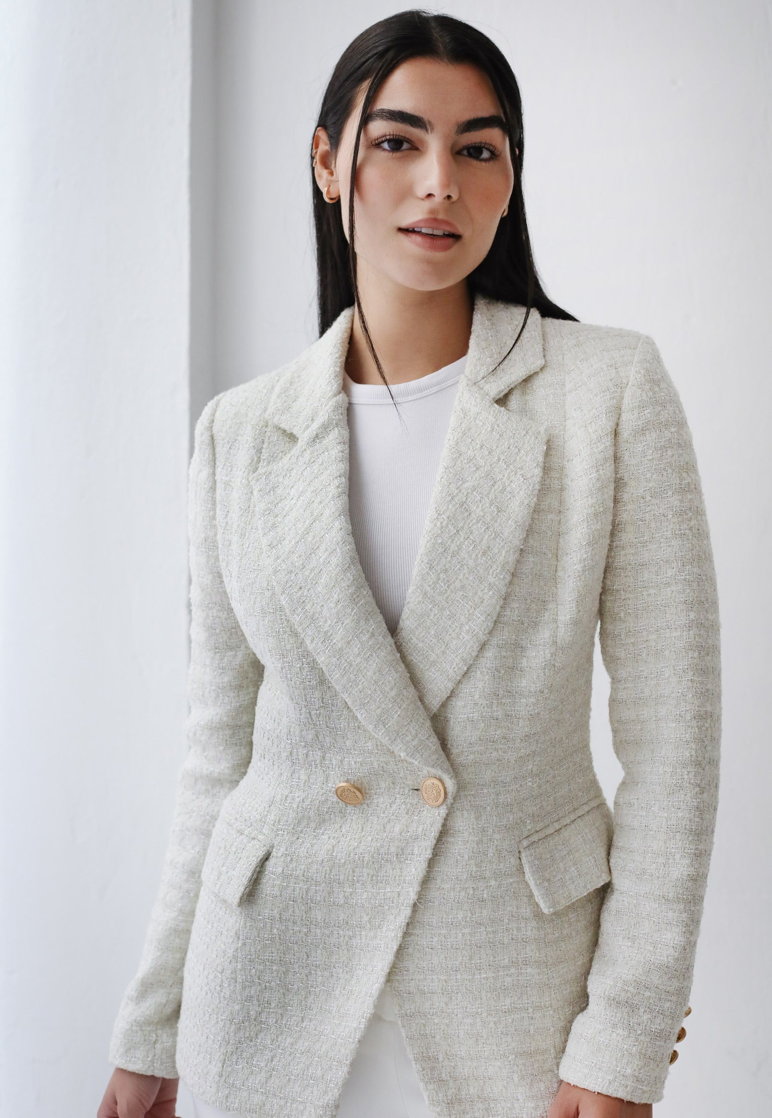 Elite Tweed off white Blazer