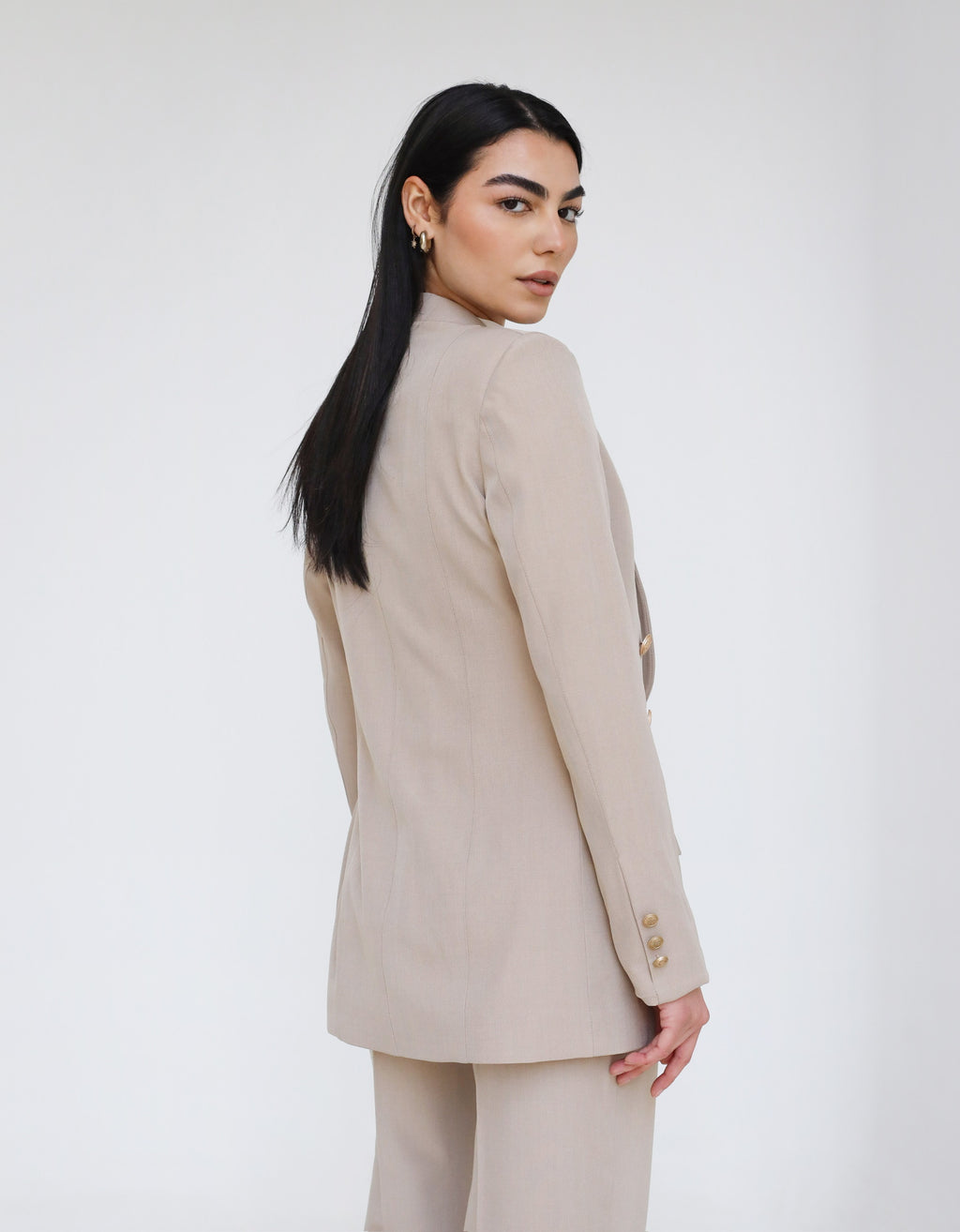 Elite Regular Fit Suit Beige