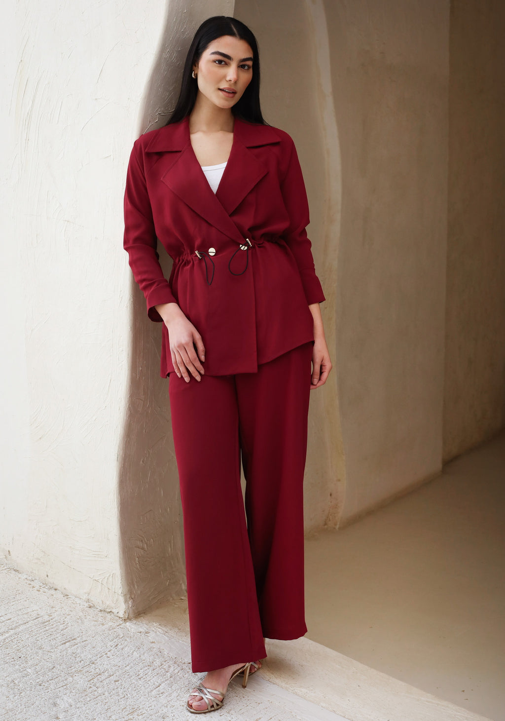 Mo house Classy Set (Dark Red )