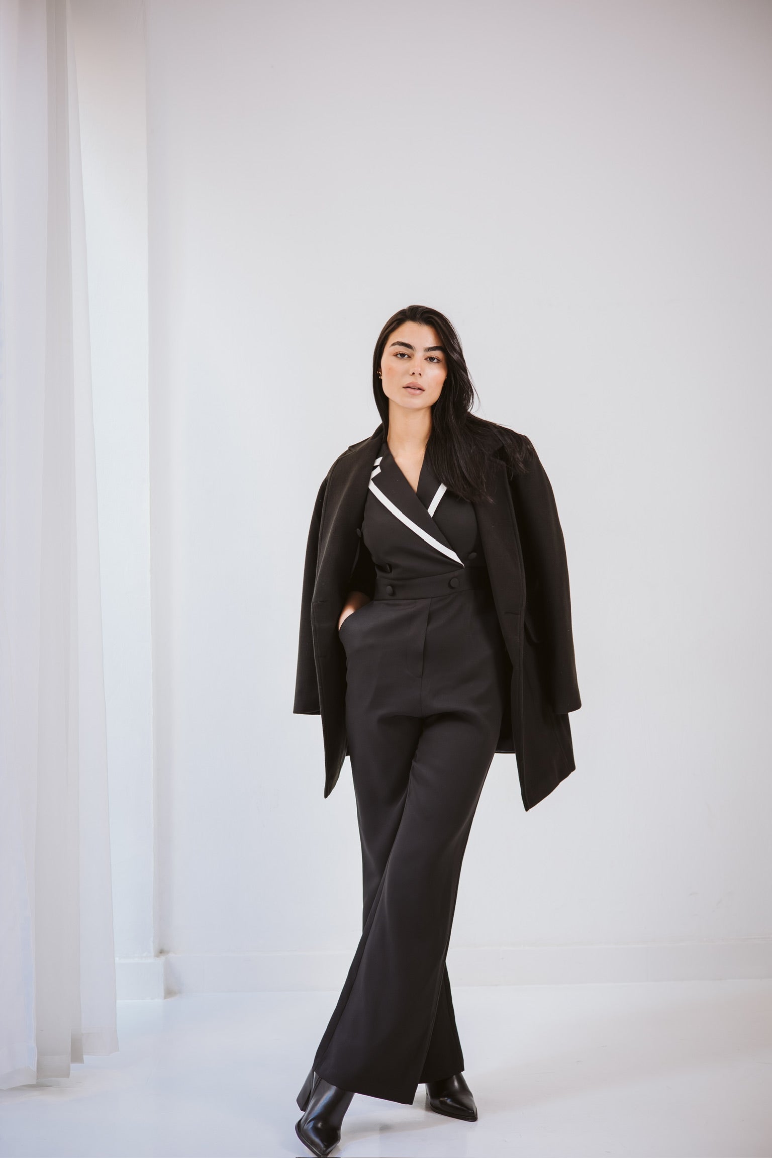 Elite  Black Jumpsuit
