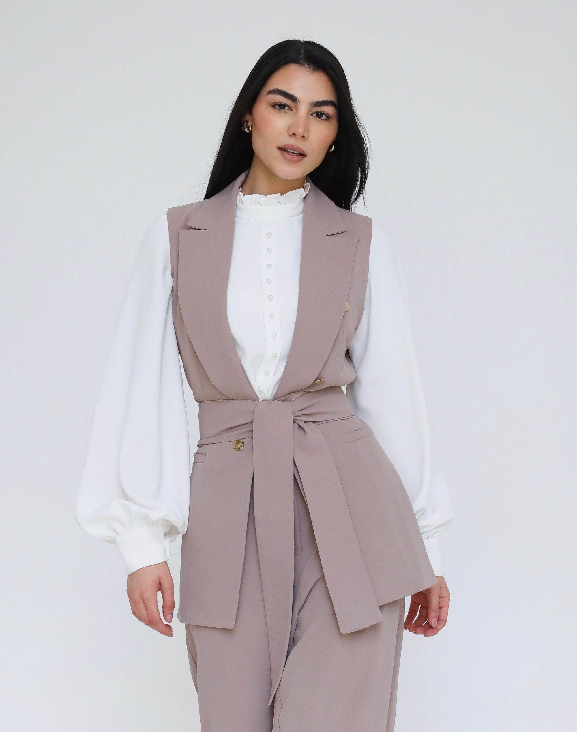 Elite Luxury Sleeves Suit Beige