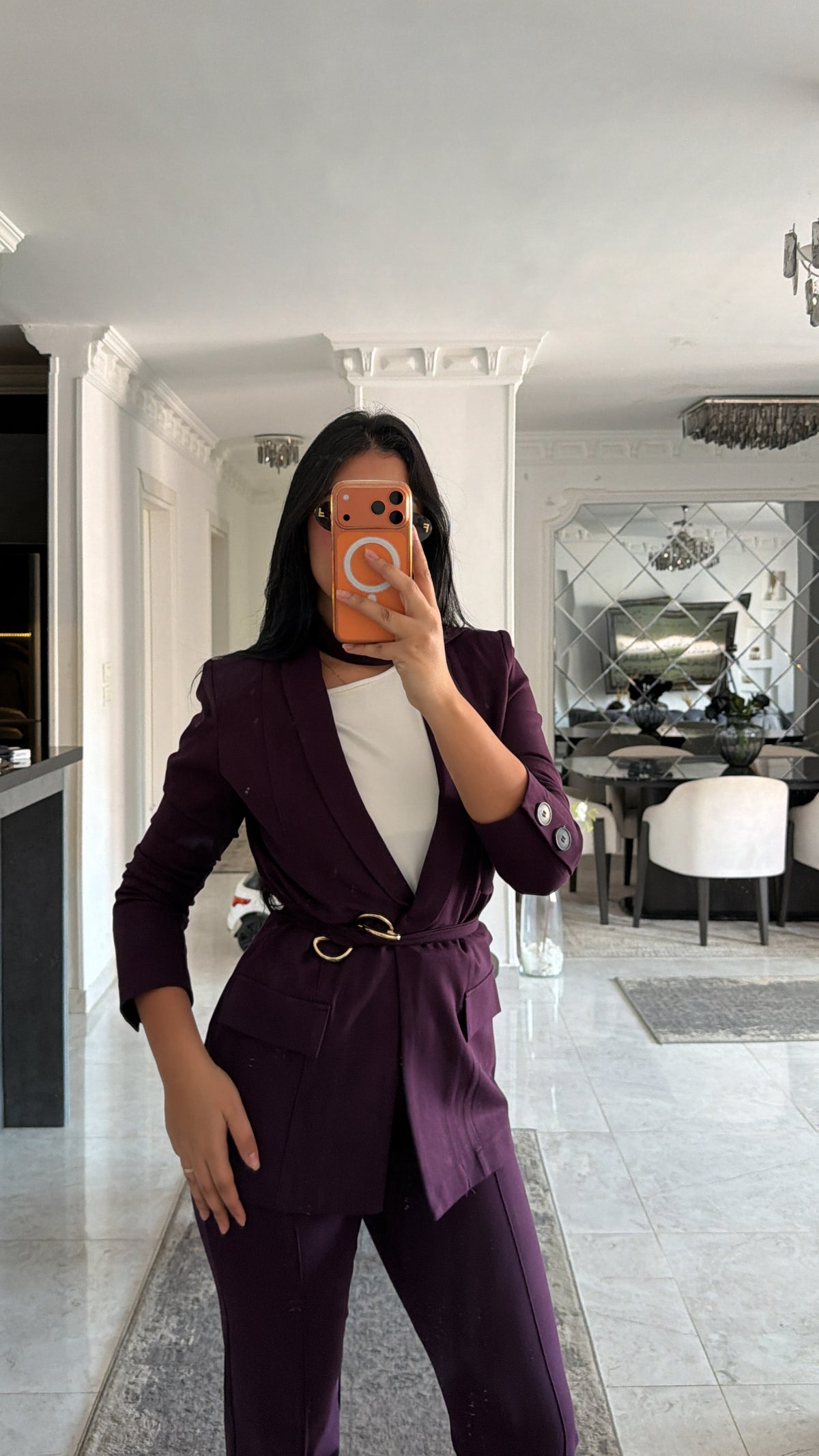 Elite Relaxed Fit Suit Purple