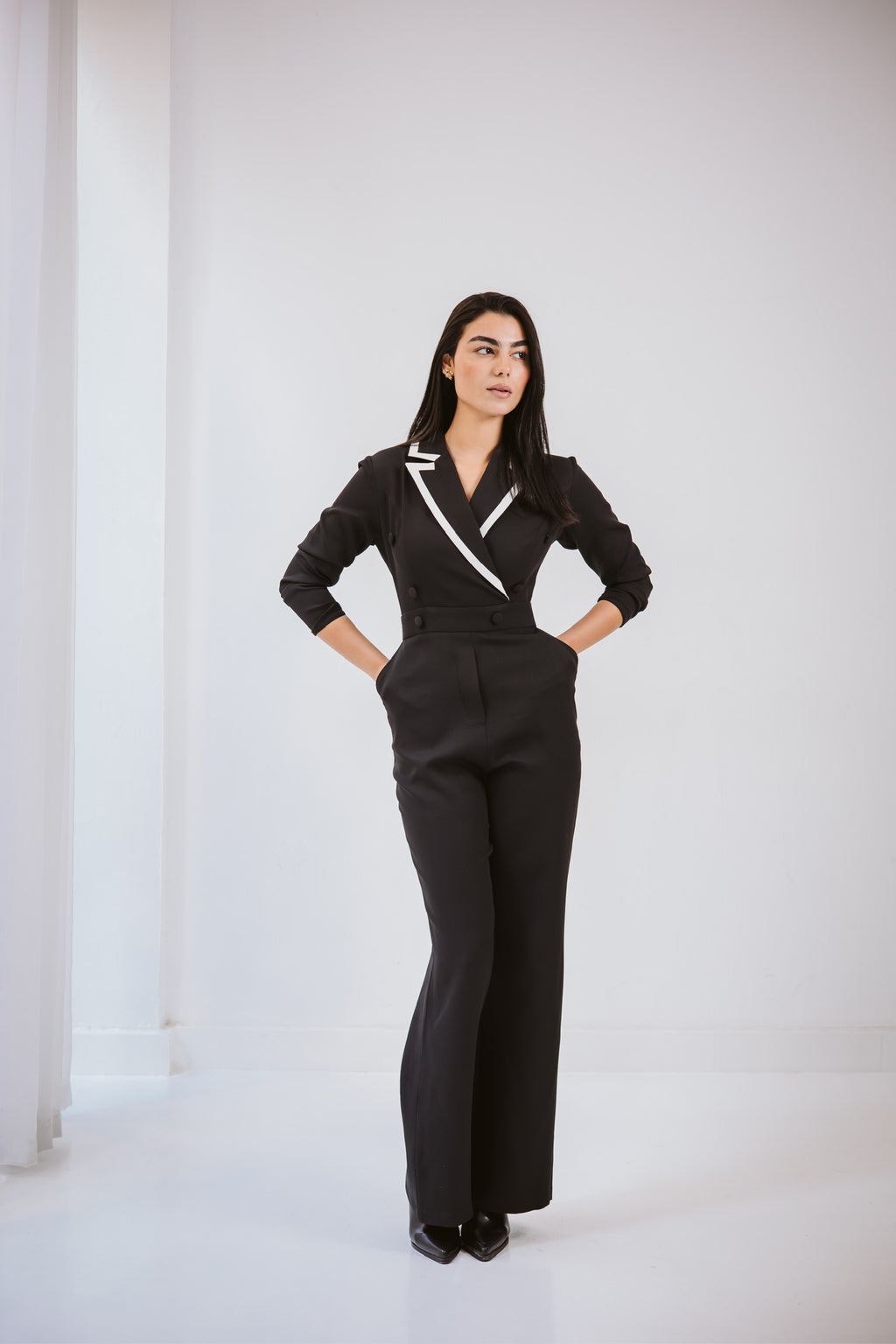 Elite  Black Jumpsuit