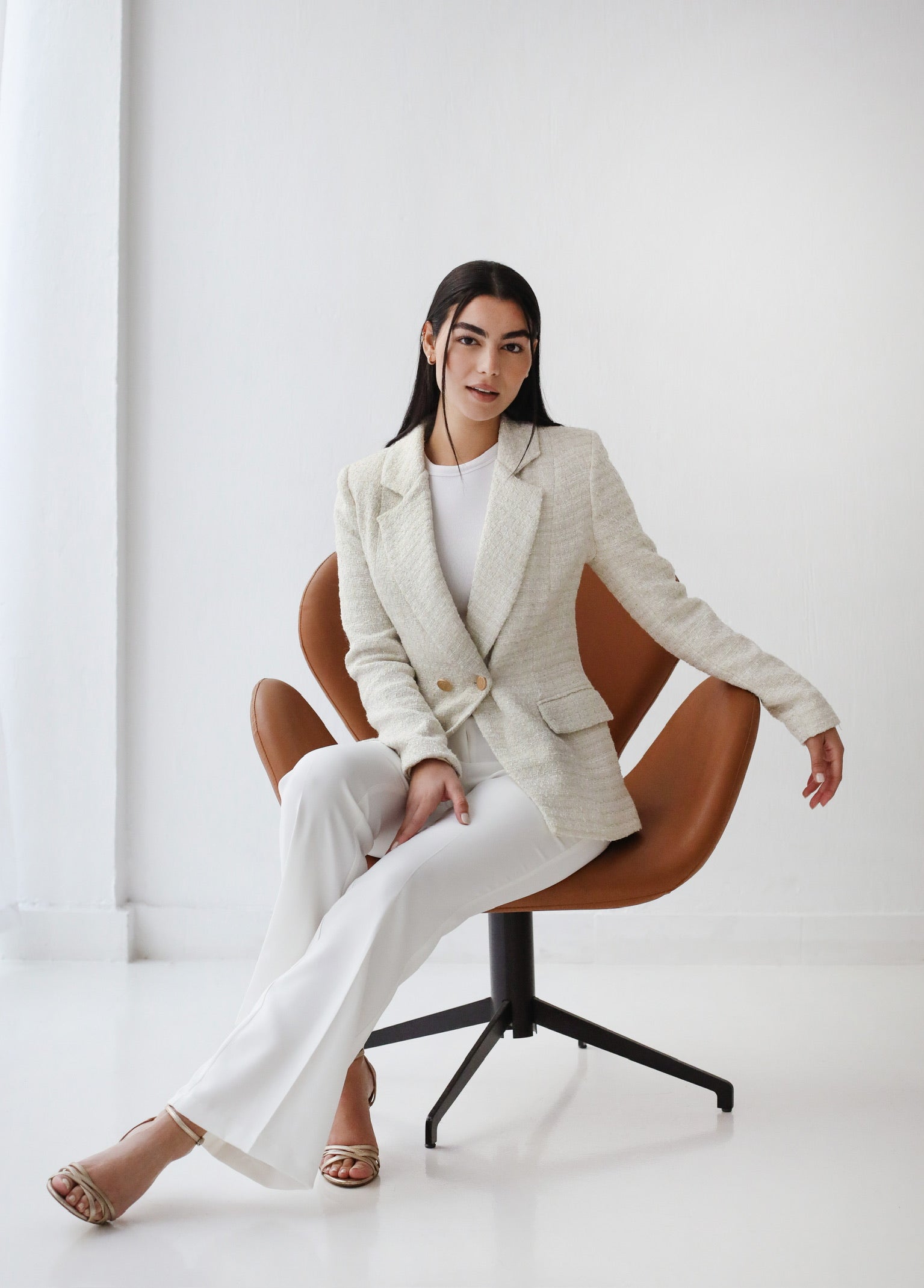 Elite Tweed off white Blazer