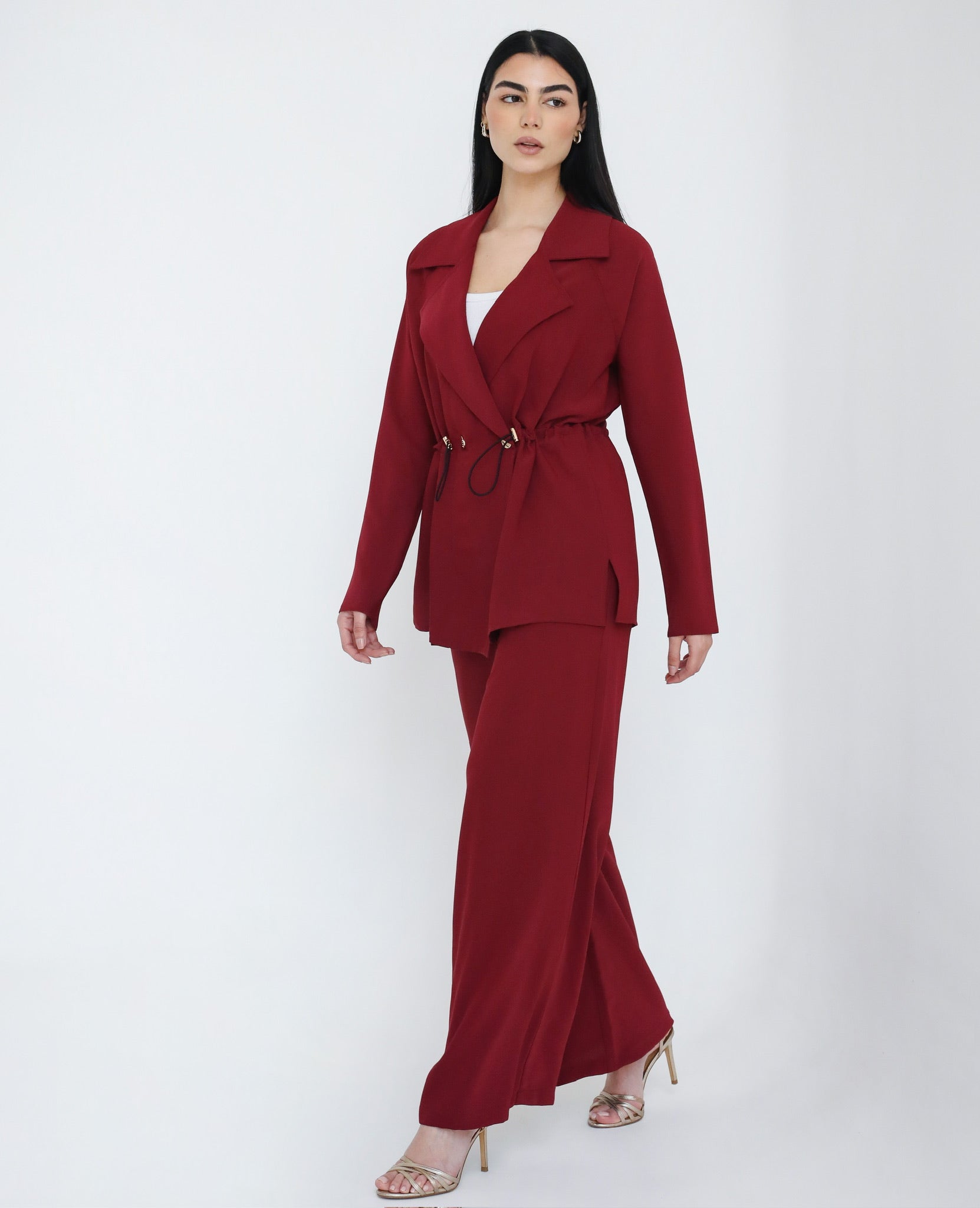 Mo house Classy Set (Dark Red )