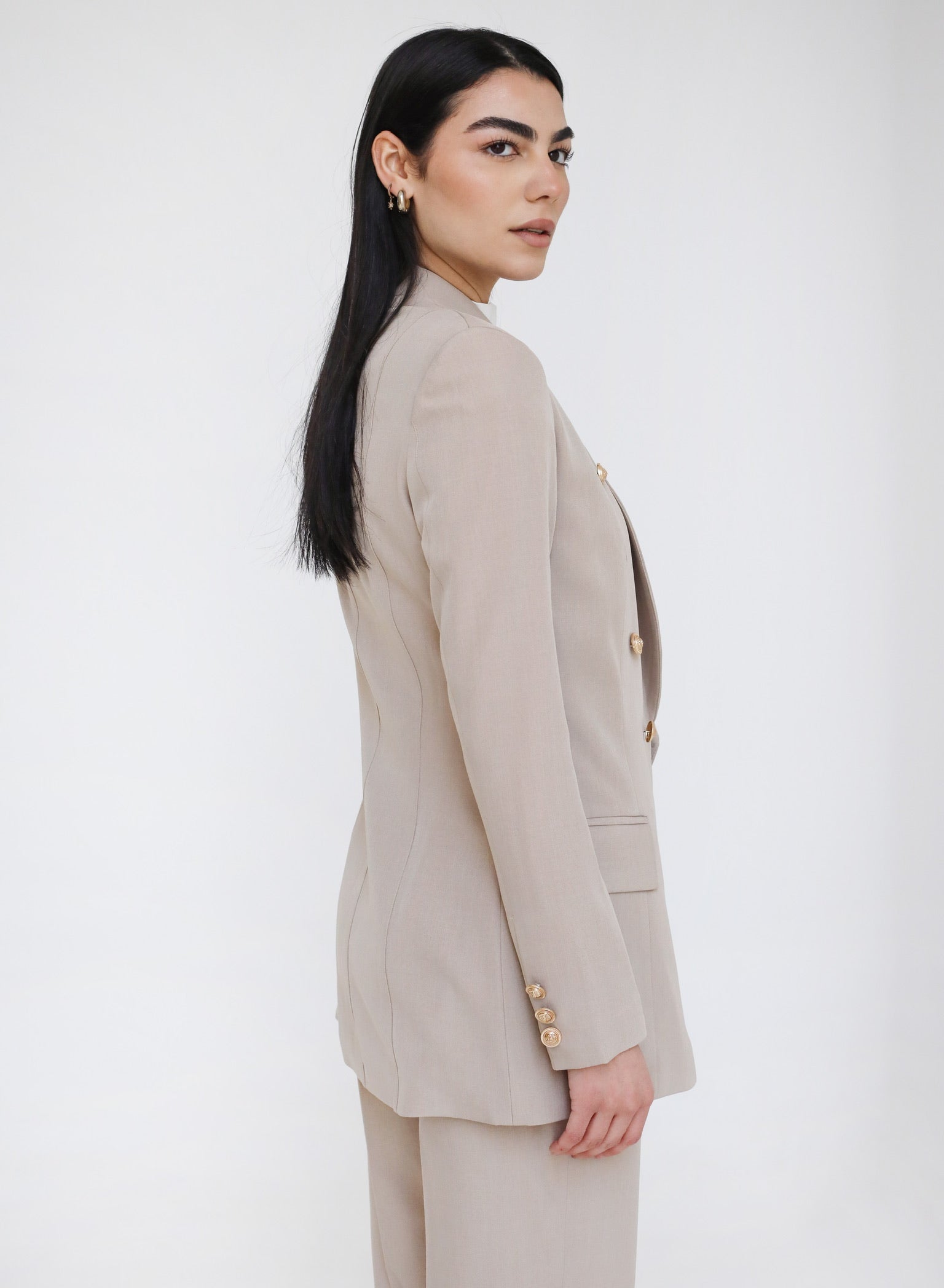 Elite Luxury Blazer Beige