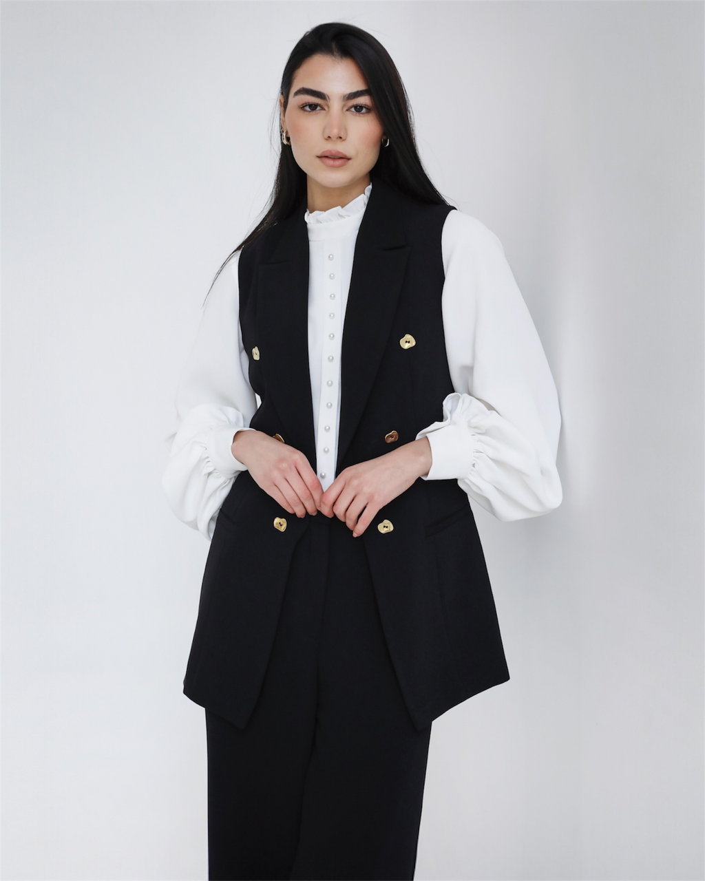 Elite Luxury Sleeves Suit Black