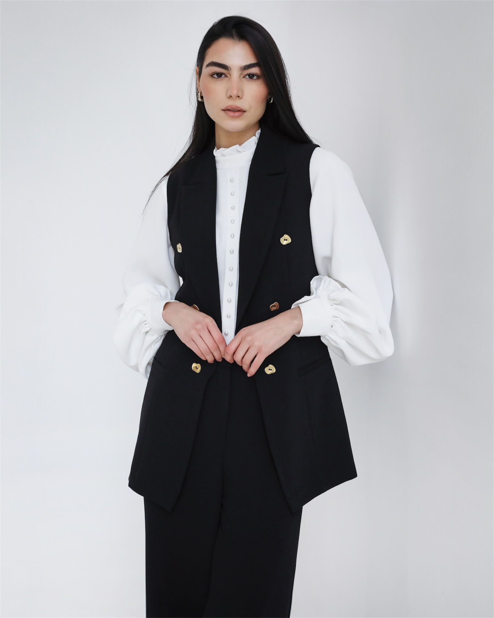 Elite Luxury Sleeves Suit Black