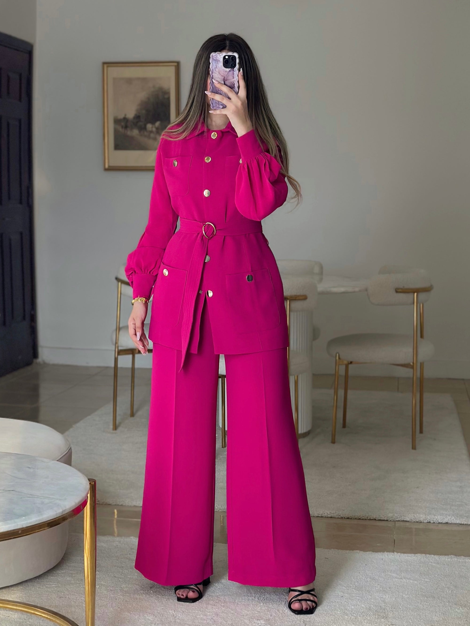 Hot pink set