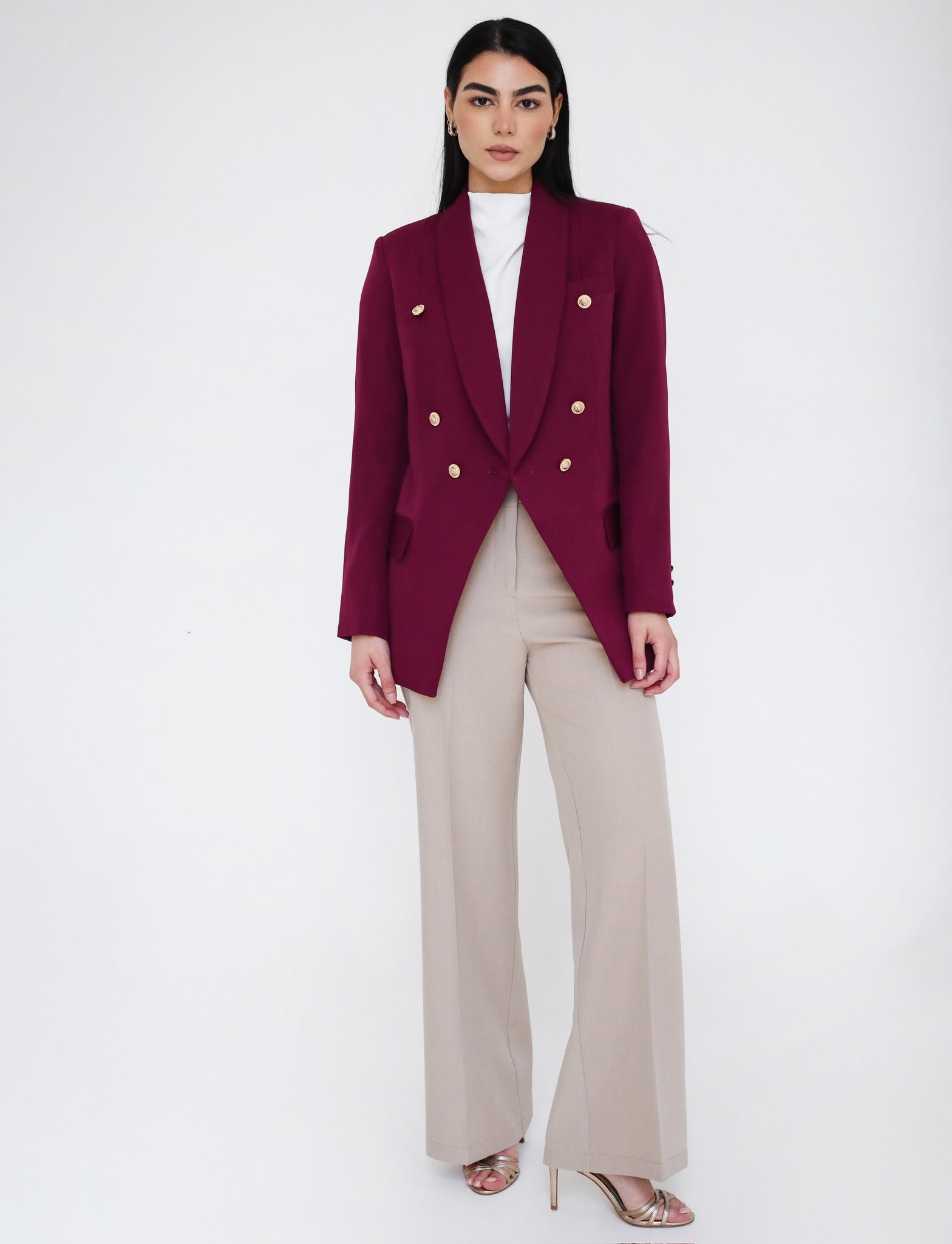 Elite Luxury Blazer Burgundy