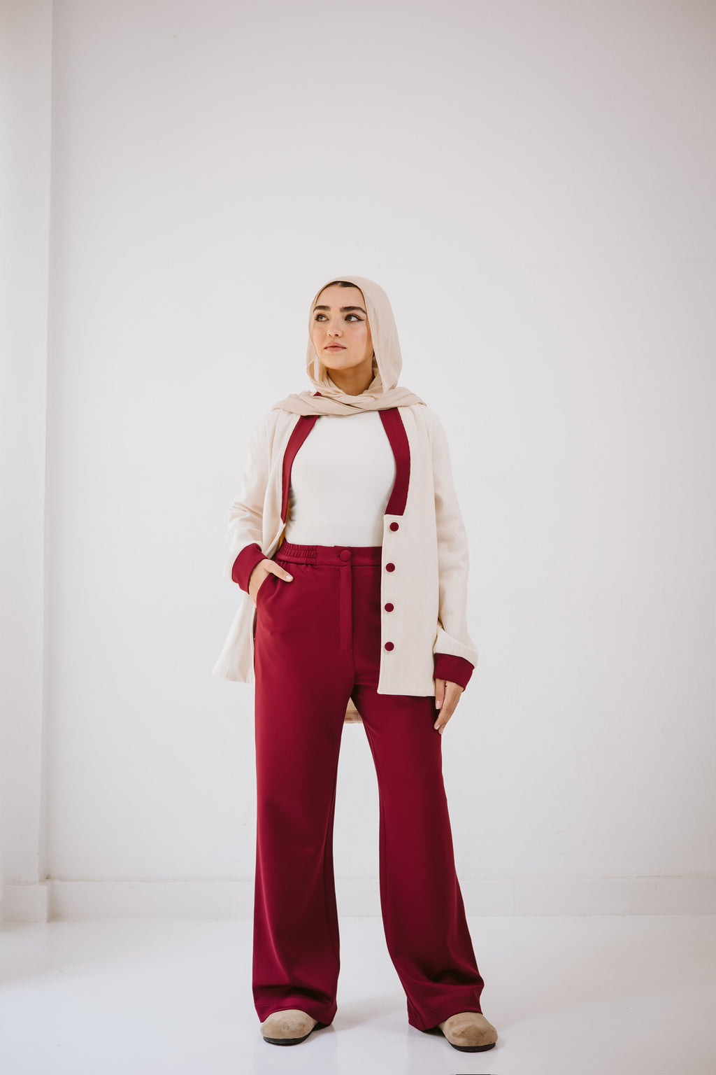 Heavy wool sweater set