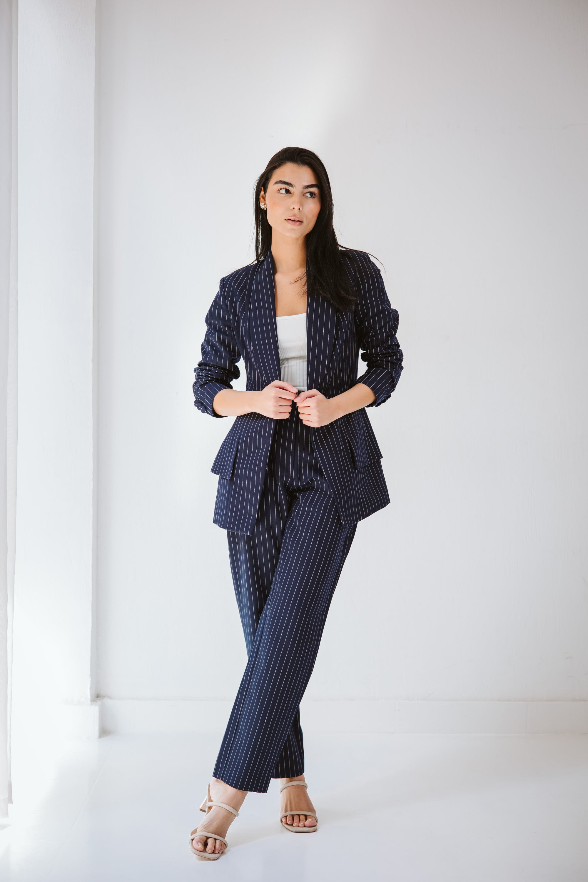 Elite Striped navy suit