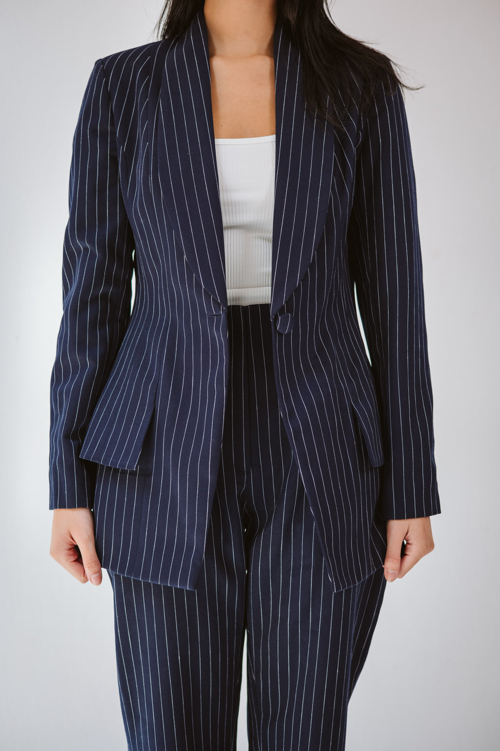 Elite Striped navy suit