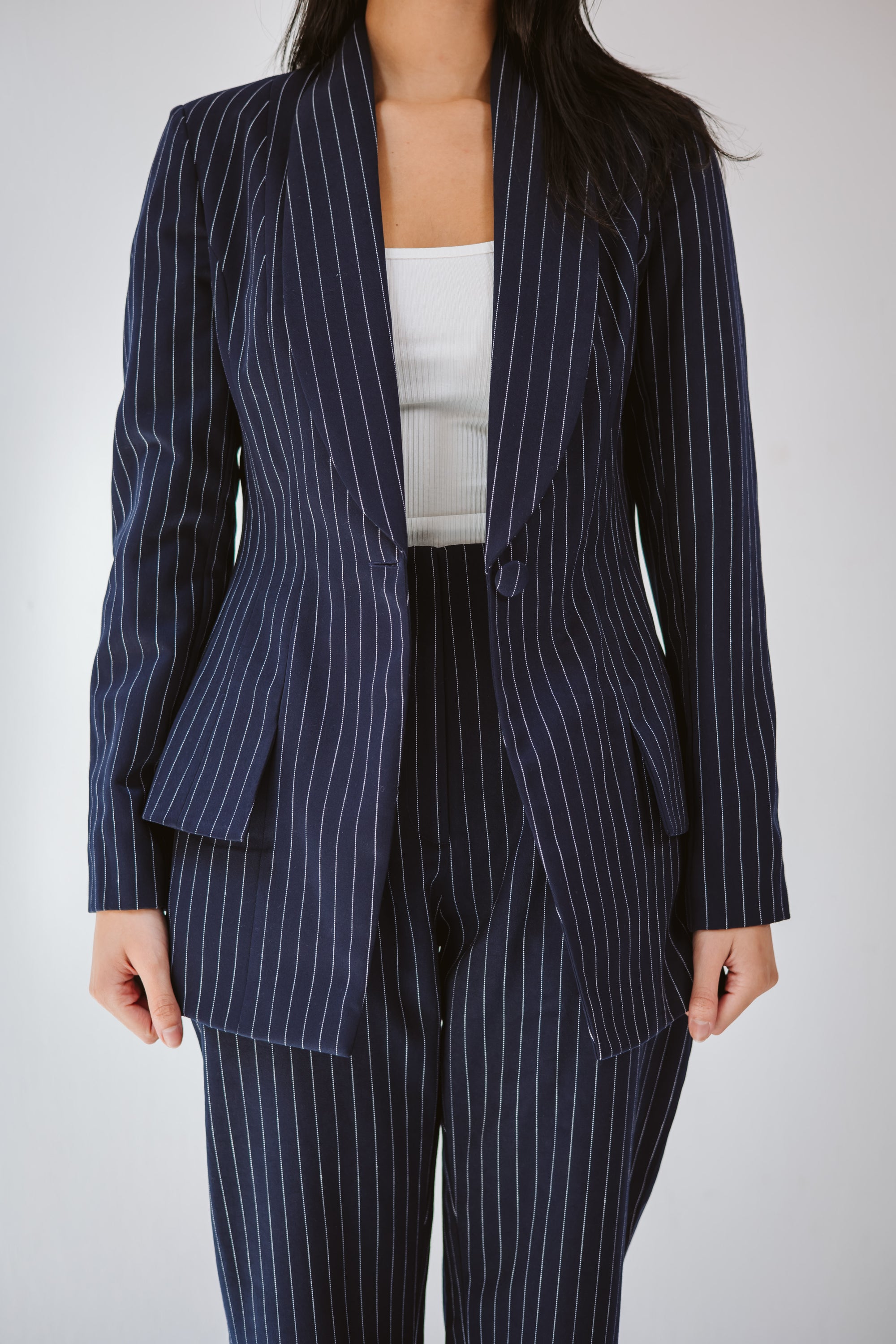 Elite Striped navy suit