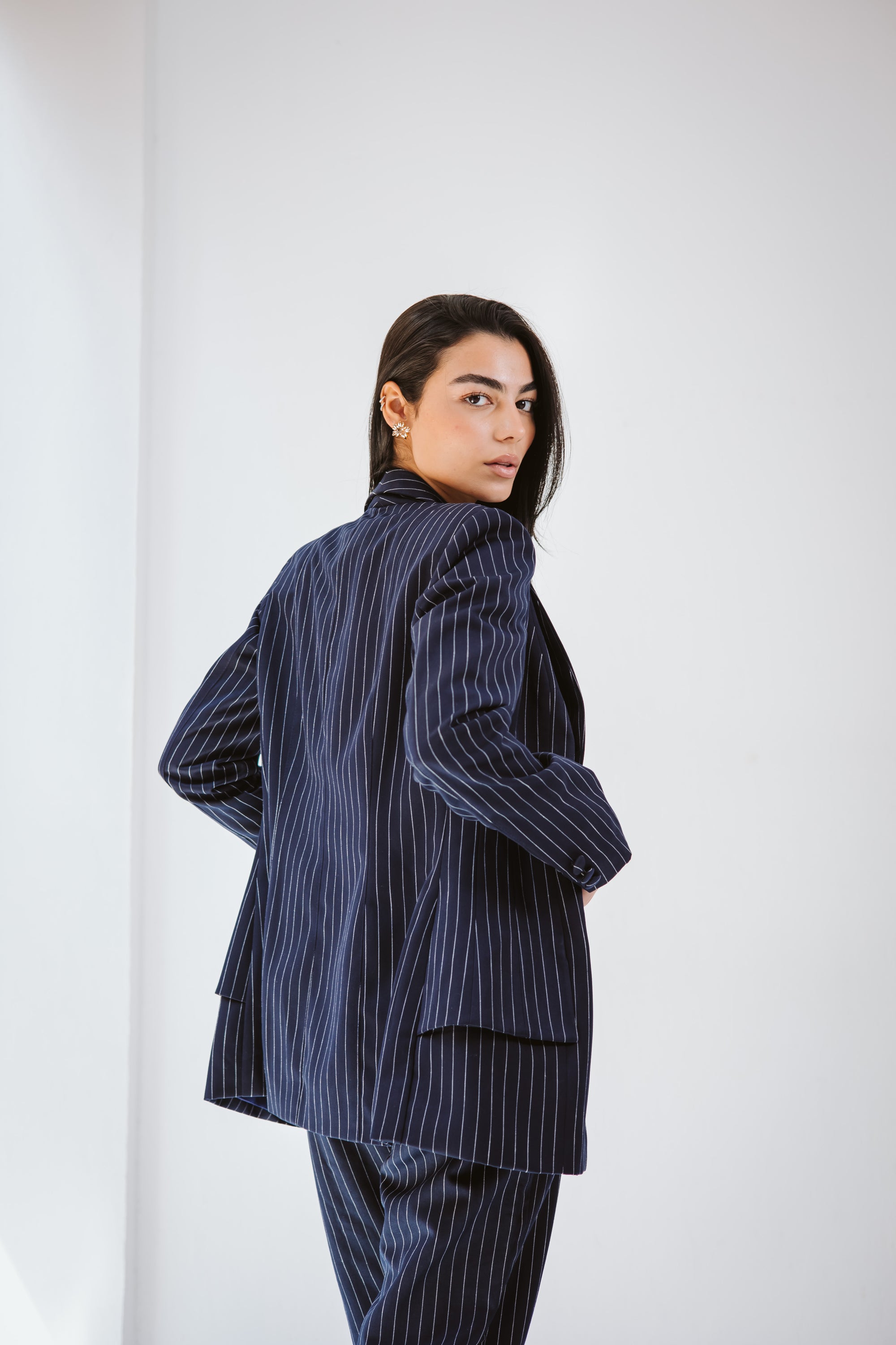 Elite Striped navy suit