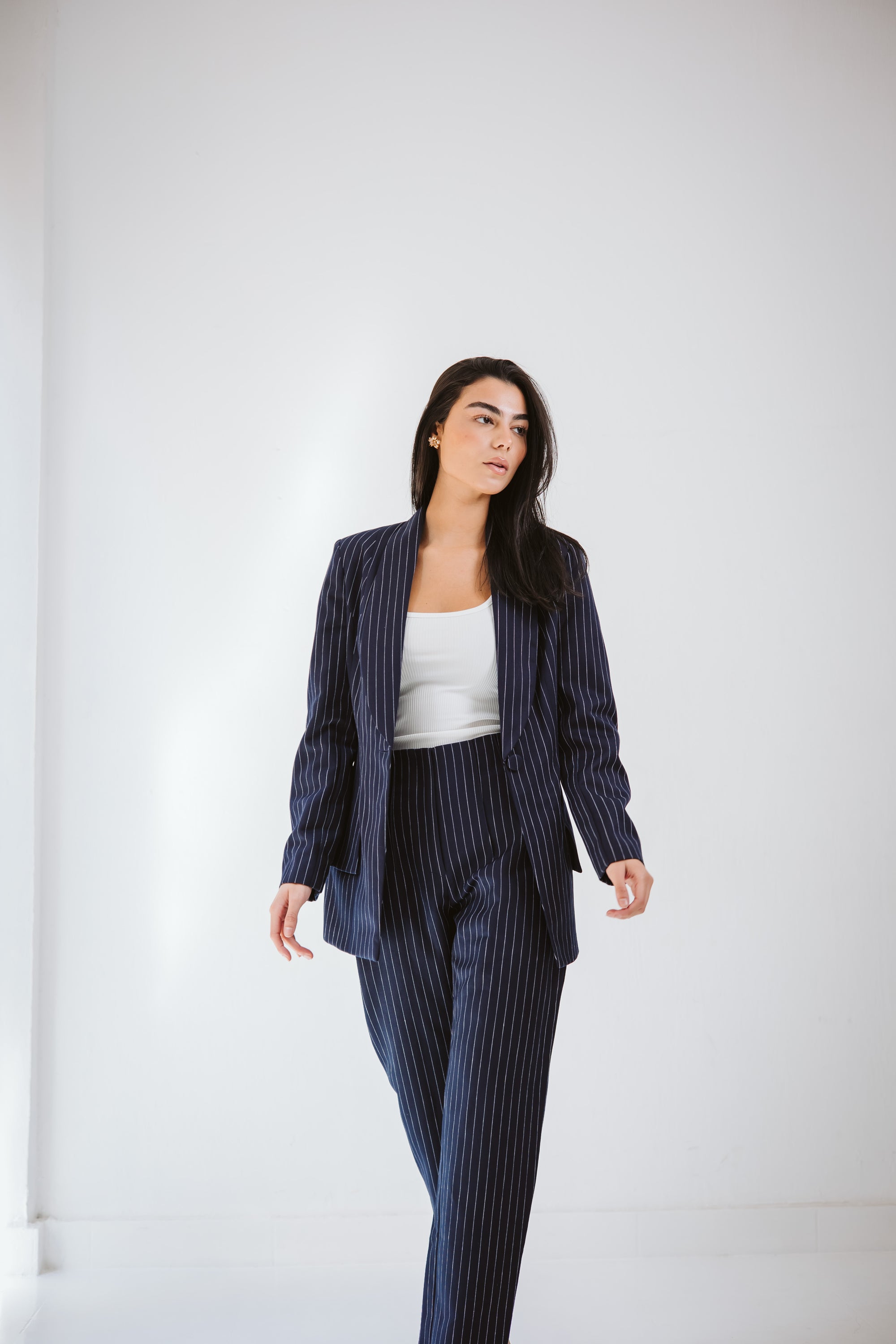 Elite Striped navy suit