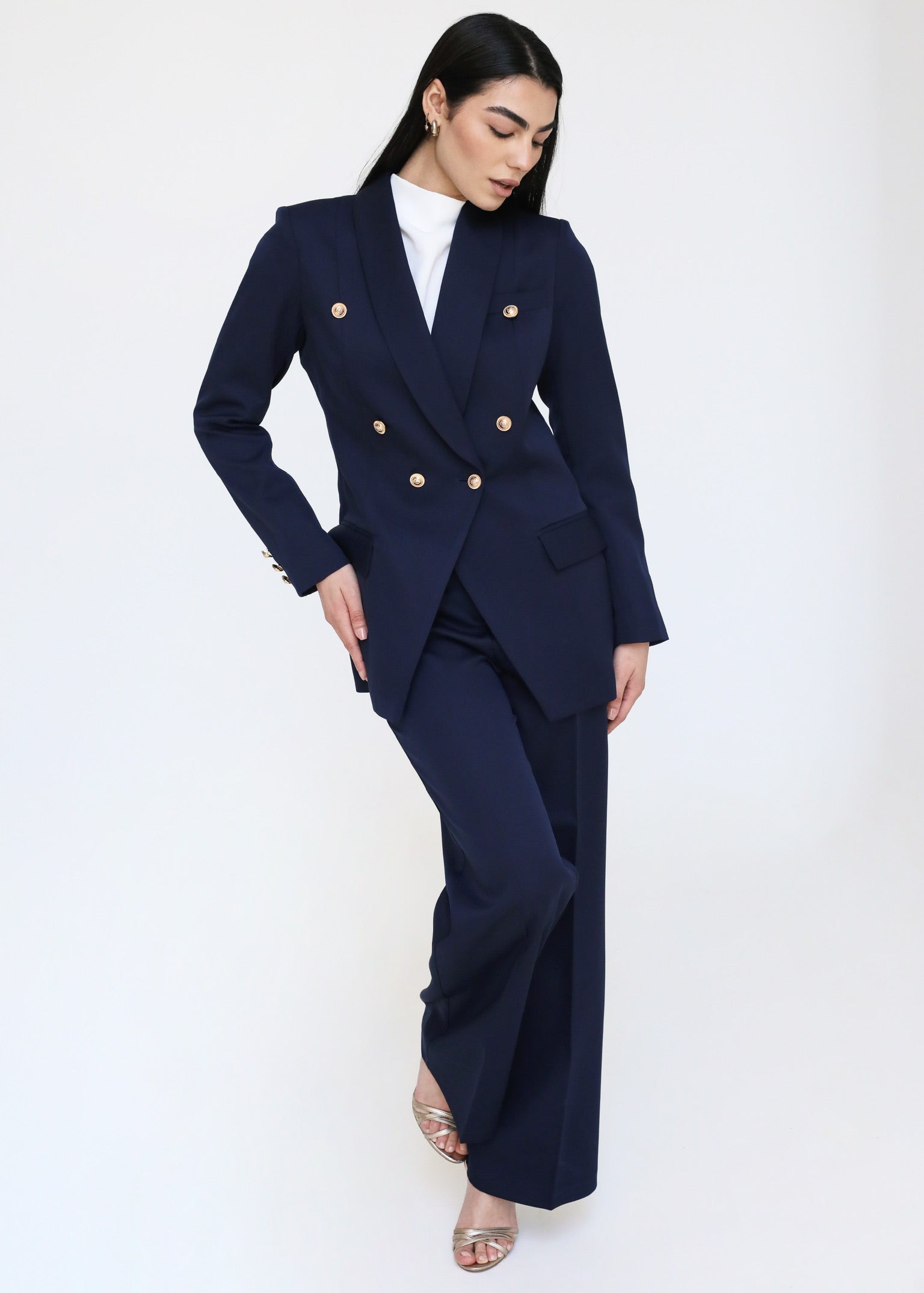 Elite Luxury Blazer Dark Blue