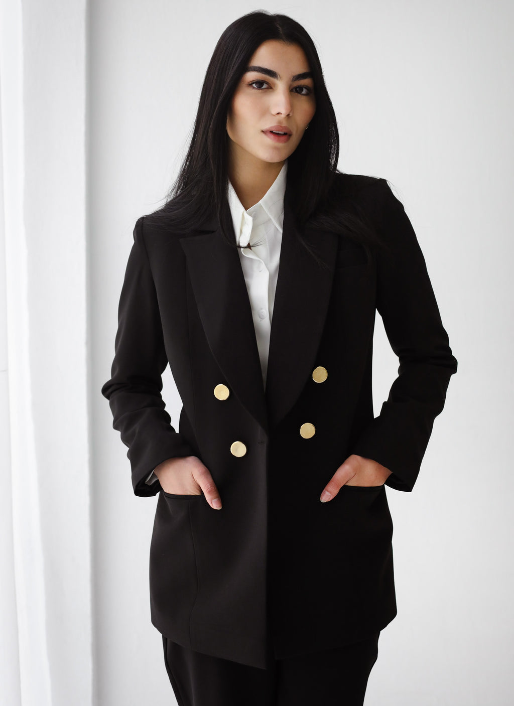 Elite Black Slim Fit Pants