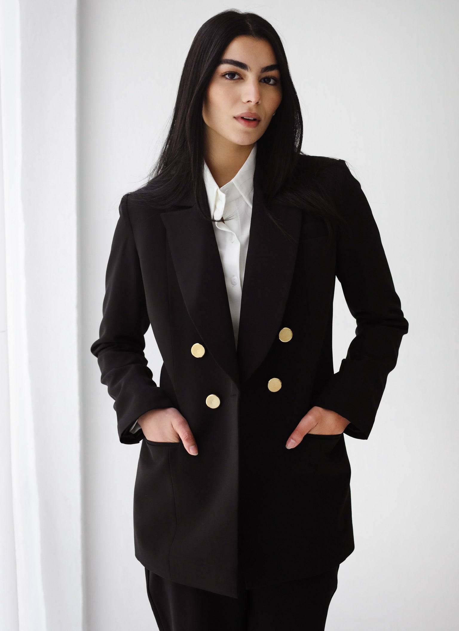 Elite Black Slim Fit Pants