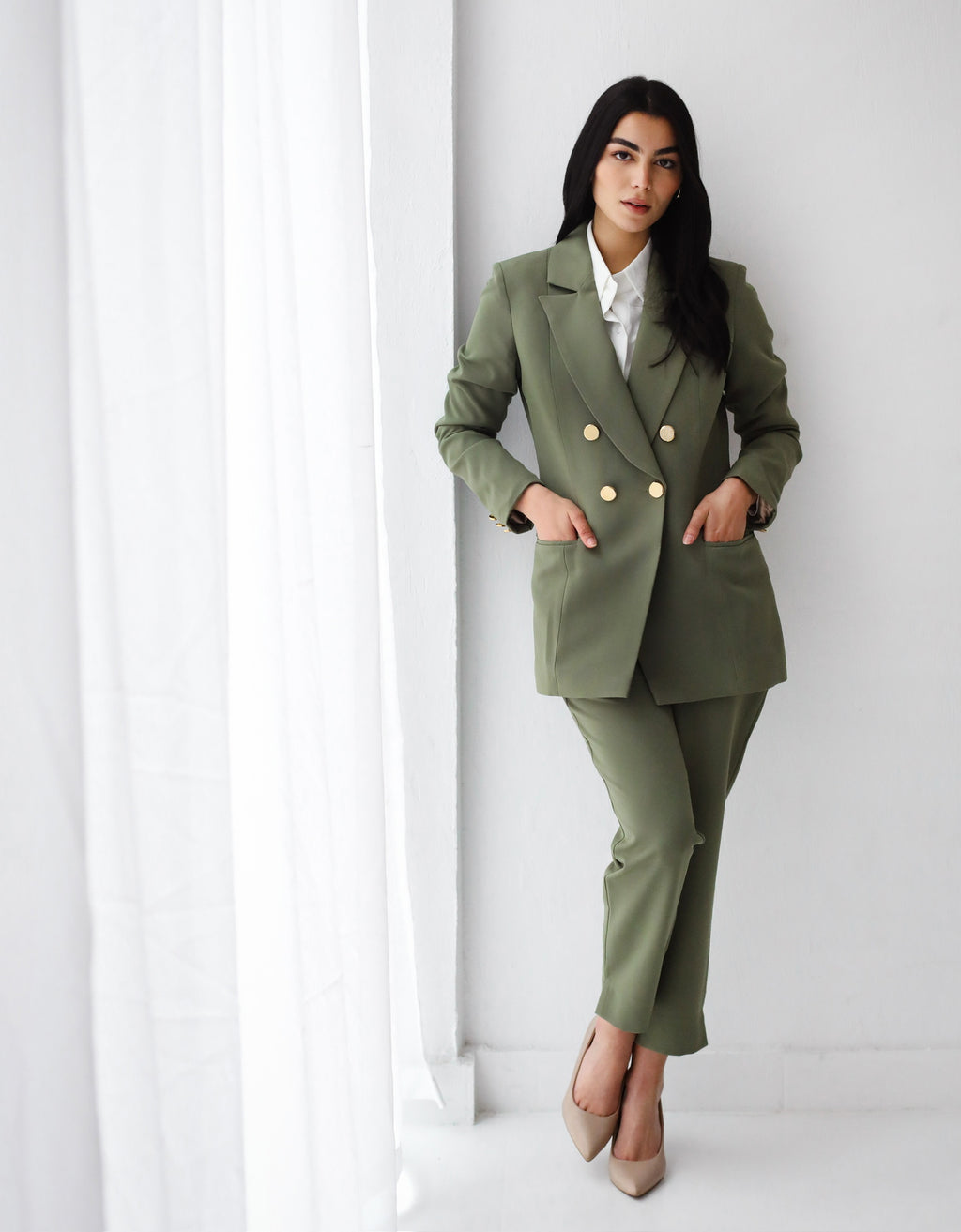 Elite Olive Slim Fit Pants